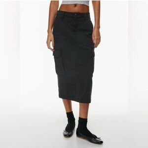Aritiza- TNA- Women's Black Cargo Skirt